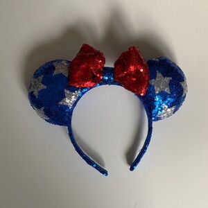 NWOT Minnie Mouse 4th Of July Patriotic Ears